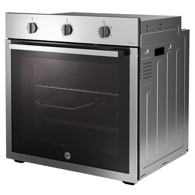 فرن بلت إن غاز هوفر 70 لتر 60 × 60 سم HOU611G6-EGY - ستانلس ستيل × اسود