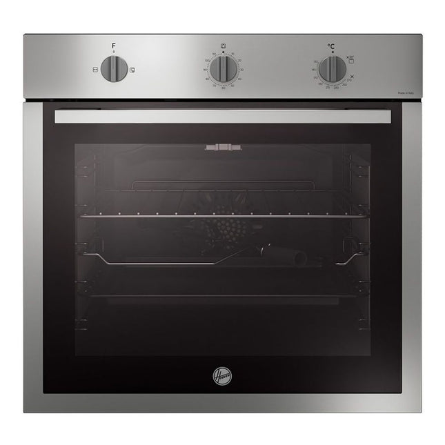 فرن بلت إن غاز هوفر 70 لتر 60 × 60 سم HOU611G6-EGY - ستانلس ستيل × اسود