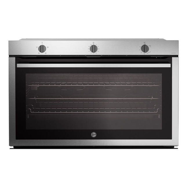 فرن بلت إن غاز هوفر 121 لتر 90 × 60 سم HOU911G6-EGY - ستانلس ستيل × اسود