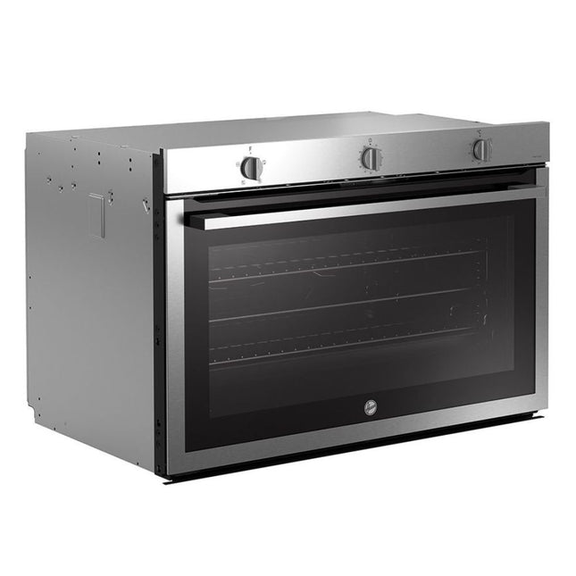 فرن بلت إن غاز هوفر 121 لتر 90 × 60 سم HOU911G6-EGY - ستانلس ستيل × اسود