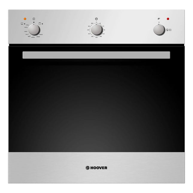 فرن بلت إن غاز هوفر 50 لتر 60 × 60 سم HPG202/1XG - ستانلس ستيل × اسود