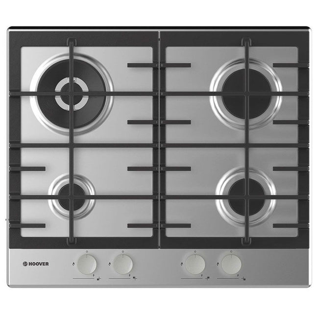 بوتاجاز مسطح بلت إن هوفر 4 شعلة غاز 60 × 60 سم HHG6BR4MX EGY - ستانلس