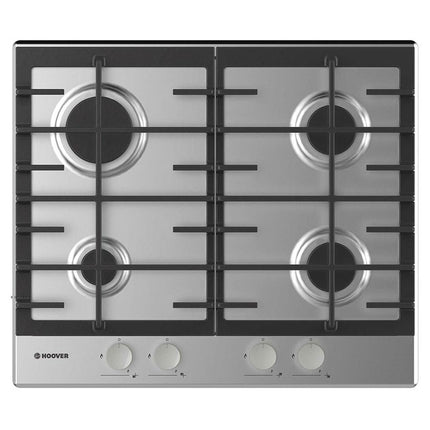 بوتاجاز مسطح بلت إن هوفر 4 شعلة غاز 60 × 60 سم HHG6BRMX - ستانلس