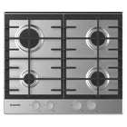 بوتاجاز مسطح بلت إن هوفر 4 شعلة غاز 60 × 60 سم HHG6BRMX - ستانلس