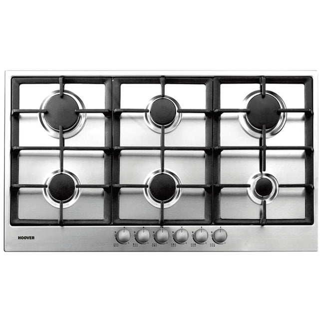 بوتاجاز مسطح بلت إن هوفر 6 شعلة غاز 90 × 60 سم PG960/1SXGH EGY - ستانلس