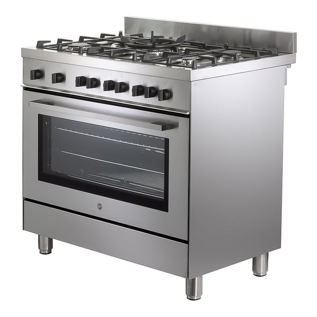 بوتاجاز لاجيرمانيا 5 شعلة غاز 90 × 60 سم HGG95LPGEEGY2 - ستانلس