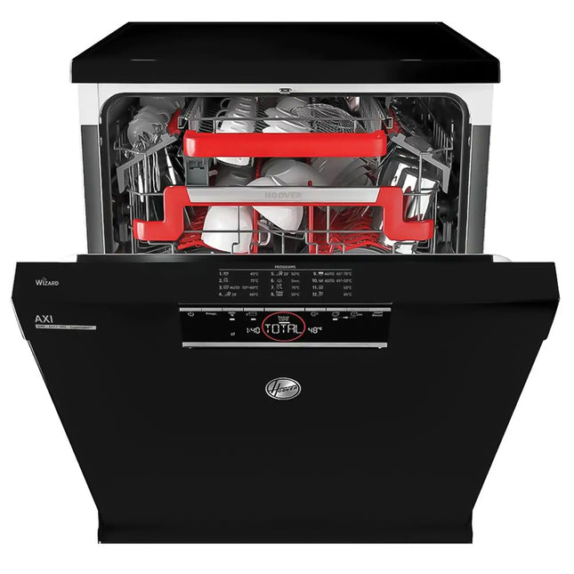 غسالة اطباق هوفر شاشة ديجيتال 16 فرد 12 برامج 60 سم HDPN4S603PB-EGY - أسود