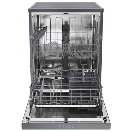 غسالة اطباق هوفر انفرتر شاشة ديجيتال 13 فرد 5 برامج 60 سم HF3E9L0A-EG - فحمي