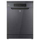 غسالة اطباق هوفر انفرتر شاشة ديجيتال 13 فرد 5 برامج 60 سم HF3E9L0A-EG - فحمي