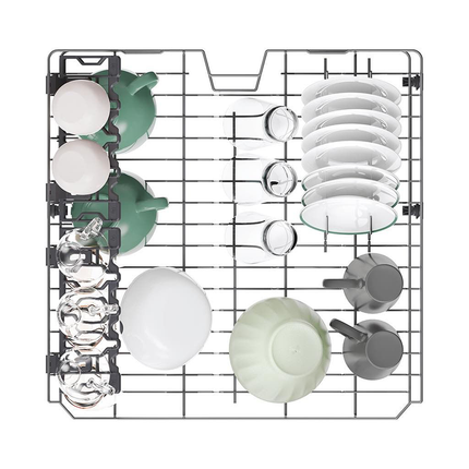 غسالة اطباق هوفر انفرتر شاشة ديجيتال 13 فرد 5 برامج 60 سم HF3E9L0A-EG - فحمي