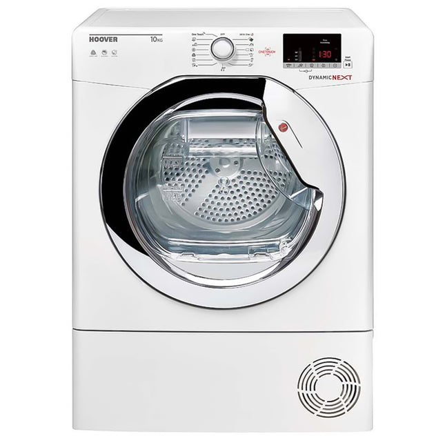 مجفف ملابس هوفر تحميل أمامي يعمل بالمكثف 10 كيلو DXC10DCE-S - أبيض