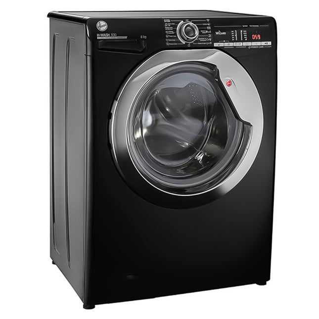غسالة ملابس هوفر فول أوتوماتيك 8 كجم H3WS383TAC3B-ELA - أسود