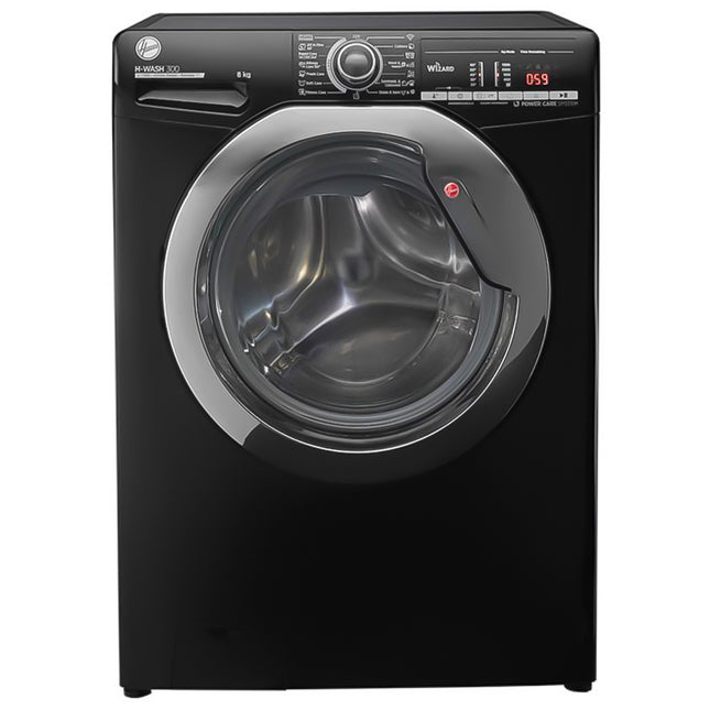 غسالة ملابس هوفر فول أوتوماتيك 8 كجم H3WS383TAC3B-ELA - أسود