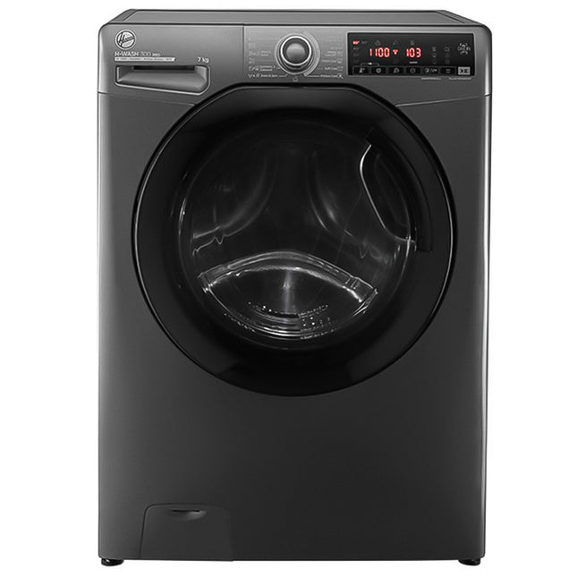 غسالة ملابس هوفر فول أوتوماتيك انفرتر 7 كجم H3WS17TMF3R-ELA - فضي