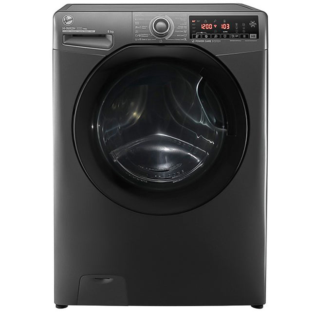 غسالة ملابس هوفر فول أوتوماتيك انفرتر 8 كجم H3WS38TAMF7R-ELA - فضي