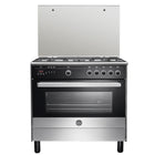 بوتاجاز لاجيرمانيا 5 شعلة غاز 90 × 60 سم 9M10G4A1X4AWW - ستانلس × اسود