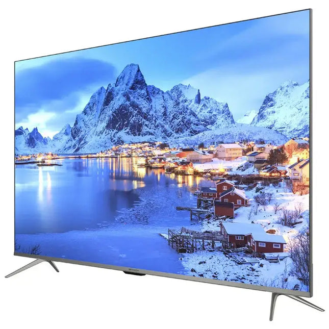 تليفزيون شارب سمارت بدون فريم مع ريسيفر داخلي 50 بوصة اندرويد 4T-C50DL6EX 4K LED