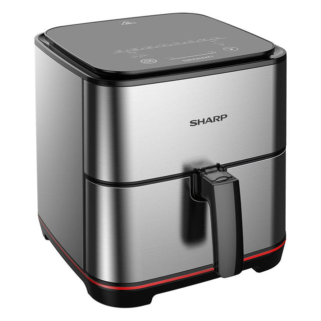 قلاية هوائية شارب شاشة لمس إلكترونية 7 لتر 1650 وات KF-AF70RT-ES2 - ستانلس