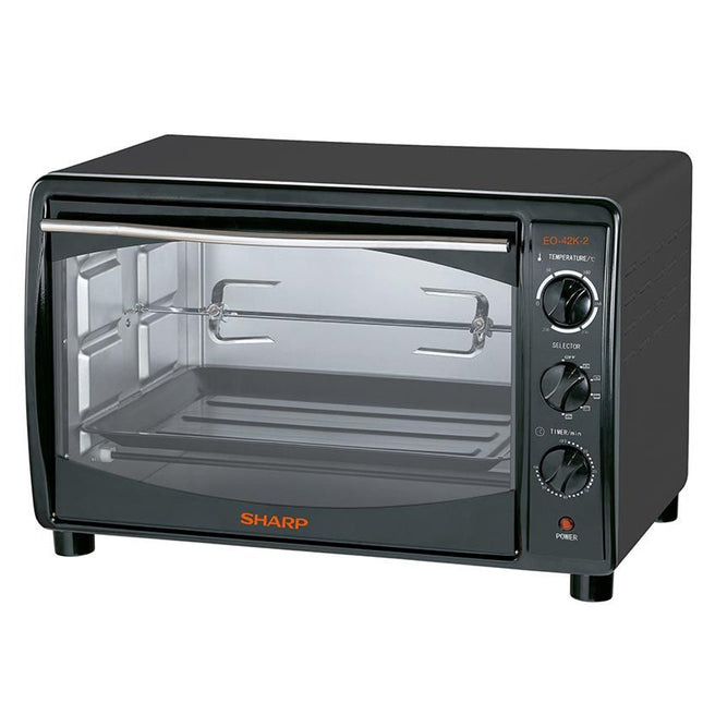 فرن كهربائي شارب بشواية و مروحة 42 لتر 1800 وات EO-42K-2 - اسود