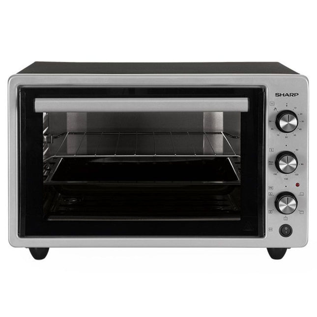 فرن كهربائي شارب بشواية و مروحة 42 لتر 1300 وات EO-S42-ES2 - اسود x فضي