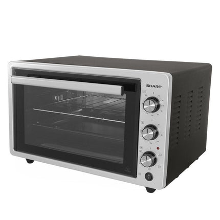 فرن كهربائي شارب بشواية و مروحة 42 لتر 1300 وات EO-S42-ES2 - اسود x فضي