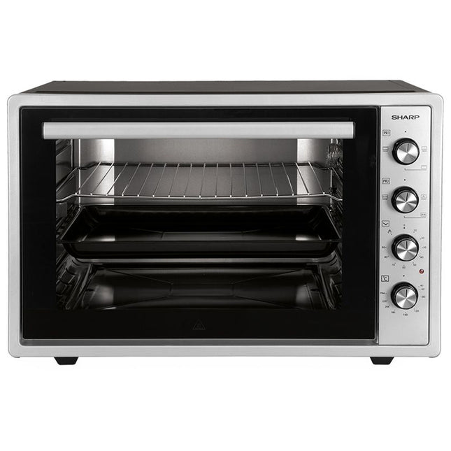 فرن كهربائي شارب بشواية و مروحة 70 لتر 1800 وات EO-S70-ES2 - اسود x فضي