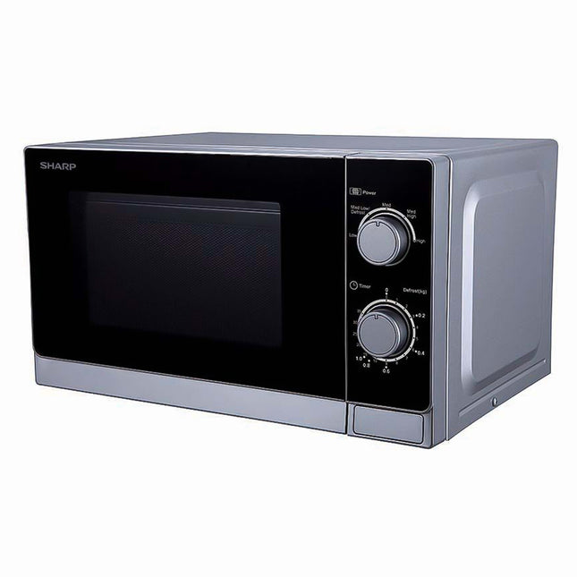 ميكروويف شارب سولو 20 لتر 800 وات R-20CR(S) - فضي