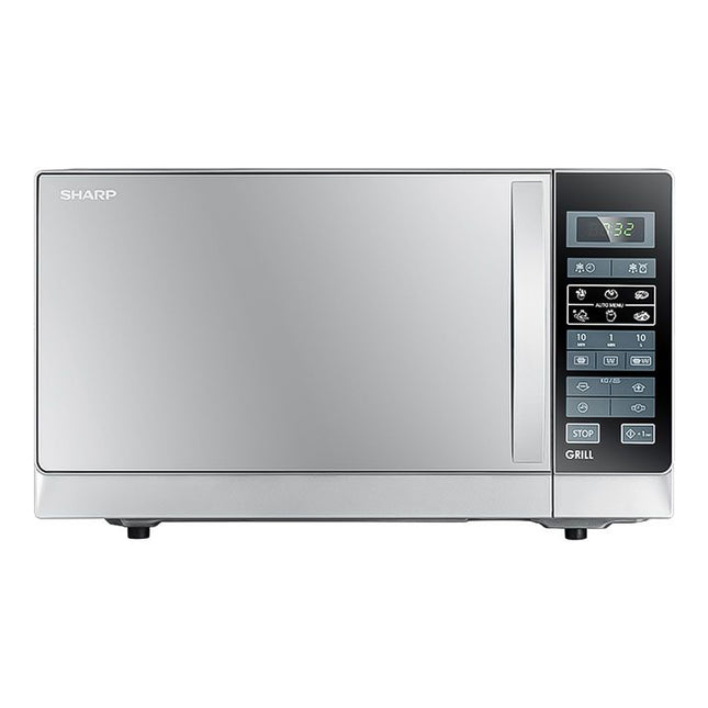 ميكروويف شارب مع شواية 6 قوائم 25 لتر 900 وات R-750MR(S) - فضي