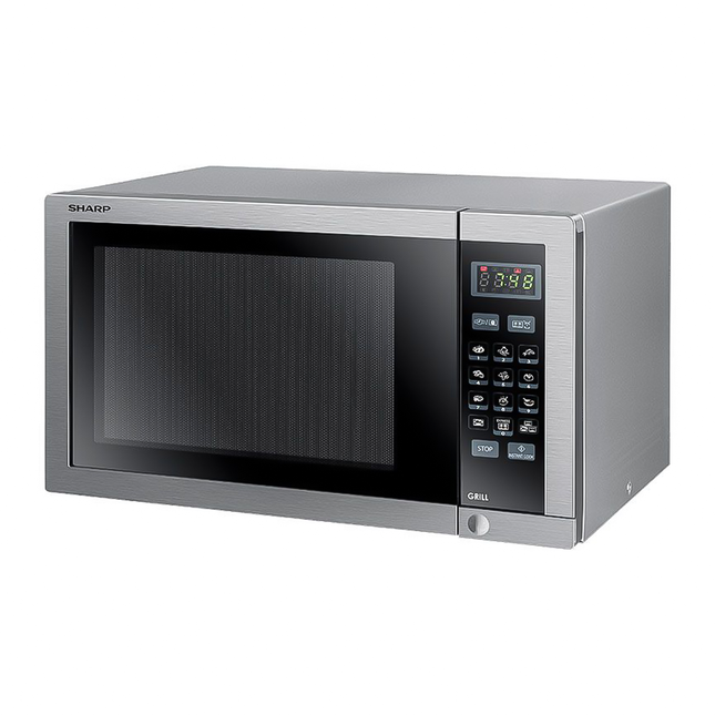 ميكروويف شارب مع شواية 9 قوائم 34 لتر 1000 وات R-770AR(ST) - ستانلس