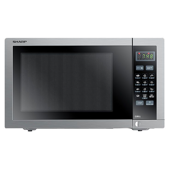 ميكروويف شارب مع شواية 9 قوائم 34 لتر 1000 وات R-770AR(ST) - ستانلس