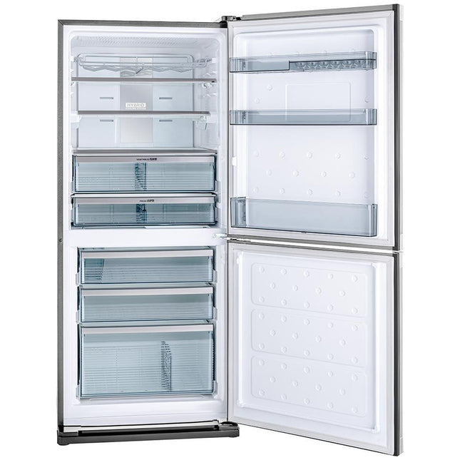 ثلاجة شارب انفرتر ديجيتال فريزر سفلي 448 لتر SJ-PV60K-ST - ستانلس