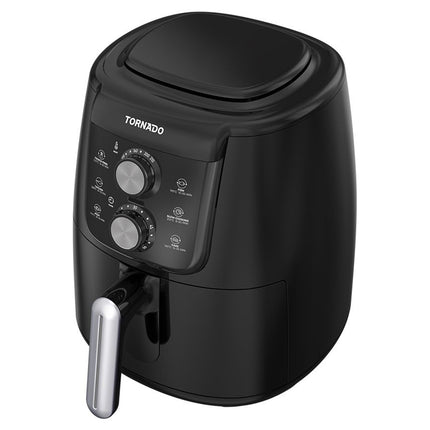 قلاية هوائية تورنيدو تحكم يدوي 4 لتر 1550 وات THF-1554M-XL-BS - أسود × فضي