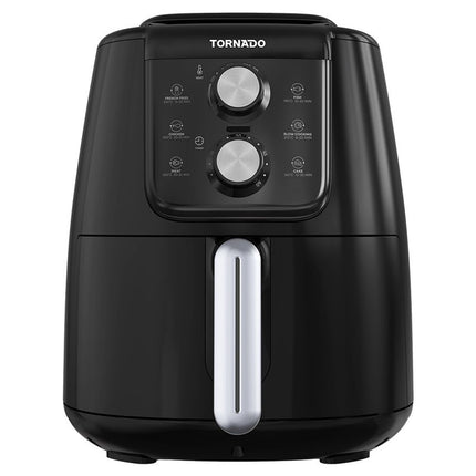 قلاية هوائية تورنيدو تحكم يدوي 4 لتر 1550 وات THF-1554M-XL-BS - أسود × فضي