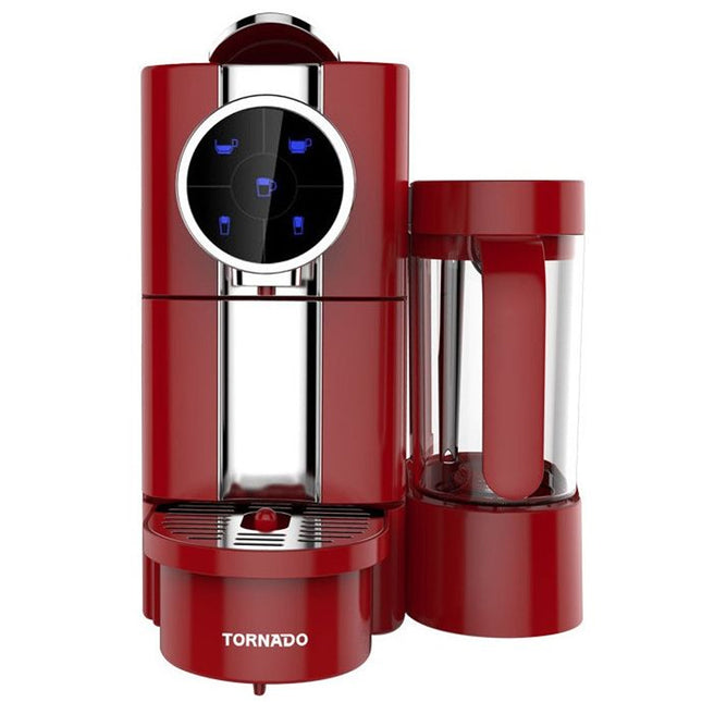 ماكينة قهوة إسبريسو أوتوماتيك تورنيدو 0.65 لتر TCMN-C65R - أحمر