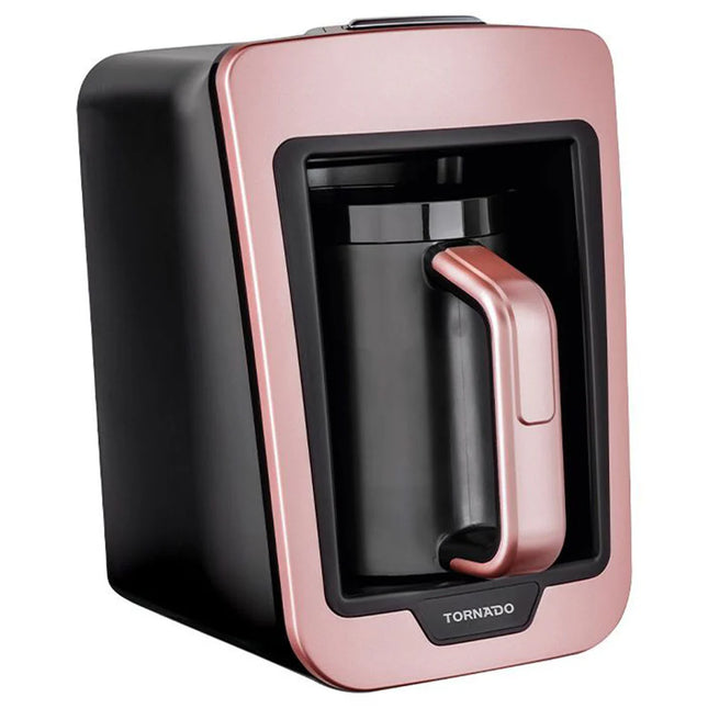 ماكينة قهوة تركي أوتوماتيك تورنيدو 330 مل TCME-100 RS - روز × أسود