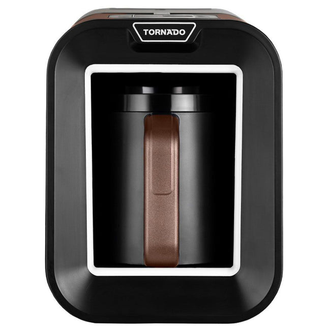 ماكينة قهوة تركي أوتوماتيك تورنيدو 330 مل TCME-100S-PRO - بني × أسود