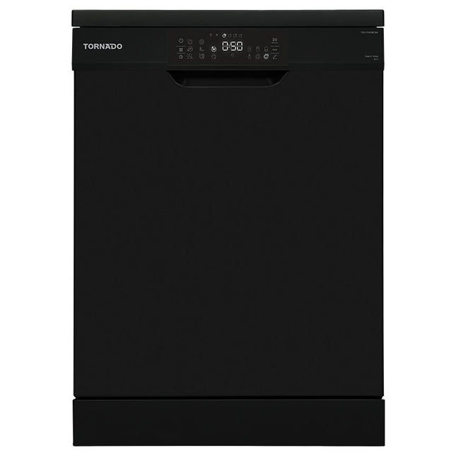 غسالة اطباق تورنيدو شاشة ديجيتال 13 أفراد 8 برامج 60سم TDV-FN138CBK - أسود