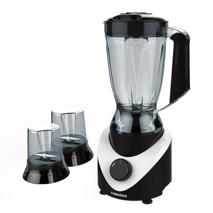 خلاط تورنيدو مع 2 مطحنة 1.5 لتر 500 وات BL500/2-BLACK - اسود