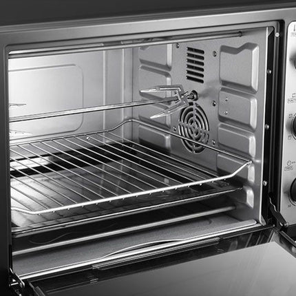 فرن كهربائي تورنيدو بشواية و مروحة 48 لتر 1800 وات TEO-48DGE(K) - اسود