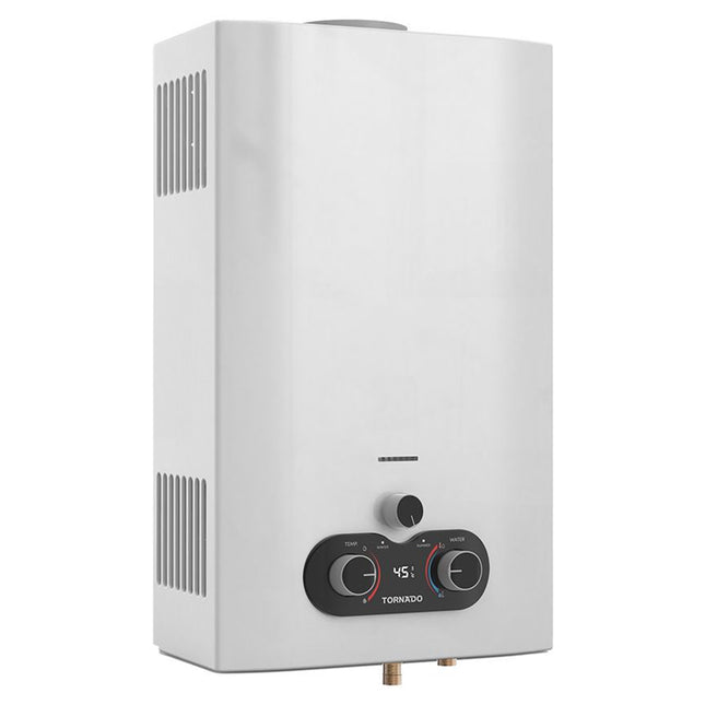 سخان مياه غاز تورنيدو غاز طبيعي 10 لتر GHE-C10BNE-W - ابيض