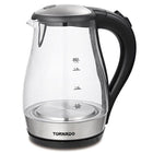 غلاية مياه تورنيدو زجاج 1.7 لتر 1850-2200 وات TKG-2117 - شفاف