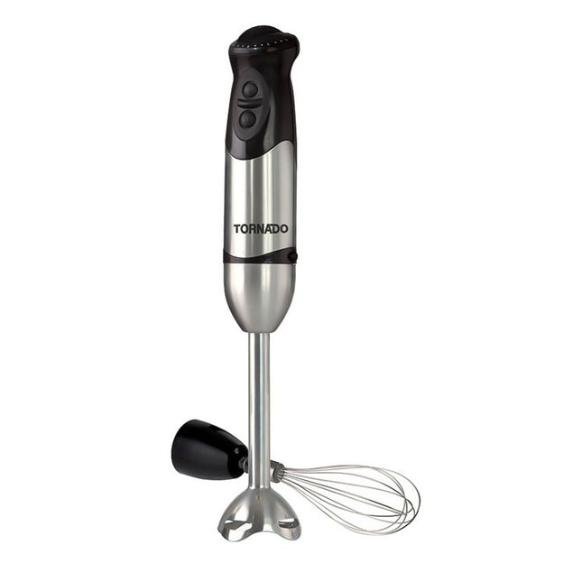 خلاط يدوي تورنيدو 400 وات مع كبة و مضرب بيض HB-400 - أسود