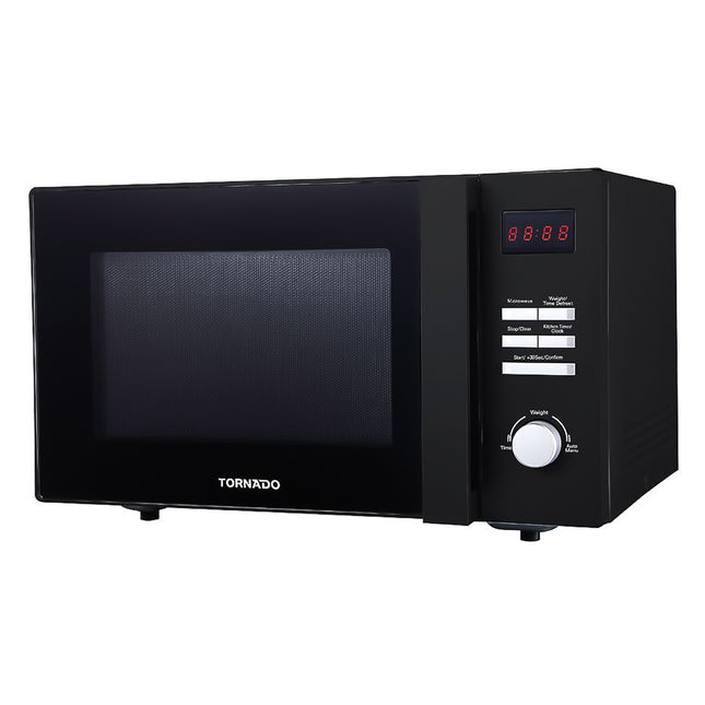 ميكروويف تورنيدو سولو 8 قوائم 25 لتر 900 وات TMD-25SE-BK - أسود