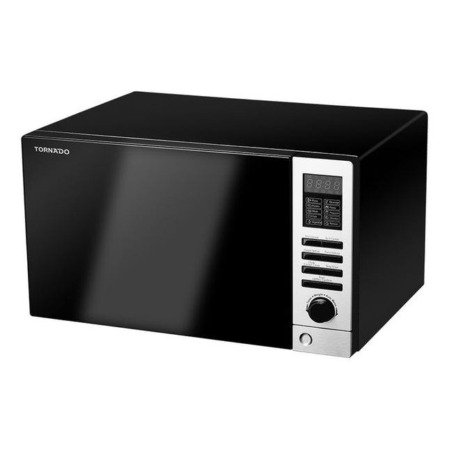 ميكروويف تورنيدو مع شواية 10 قوائم 25 لتر 900 وات MOM-C25BBE-BK - أسود