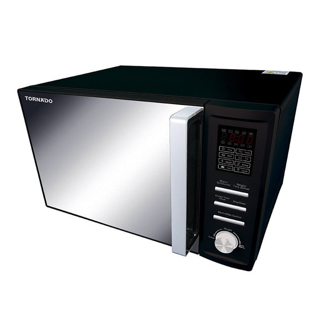 ميكروويف تورنيدو مع شواية 8 قوائم 36 لتر 1000 وات MOM-C36BBE-BK - أسود