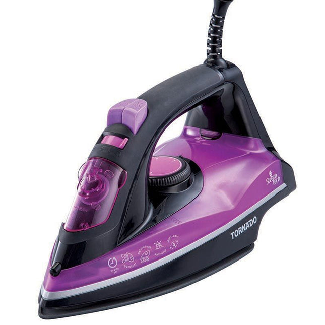 مكواة بخار سيراميك تورنيدو 2100 وات TST-2100N - بنفسجي