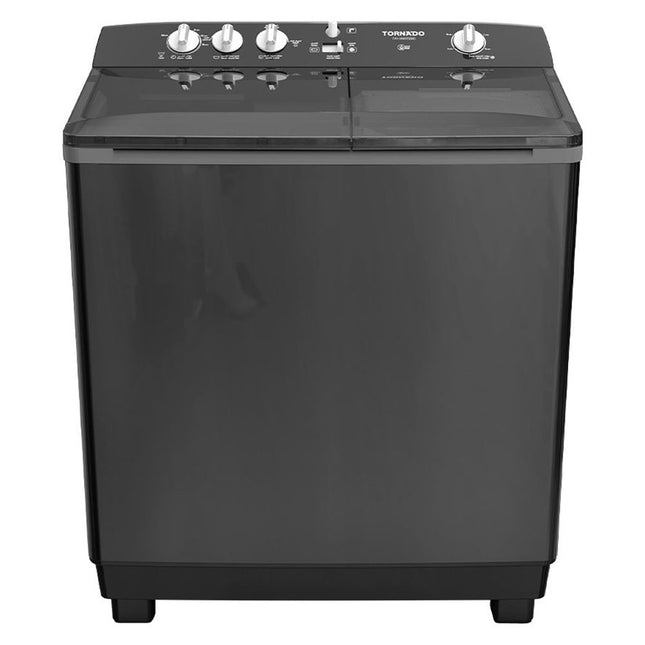 غسالة ملابس تورنيدو نصف اوتوماتيك تحميل علوي 7 كجم TVH-HM07T(BK) - أسود