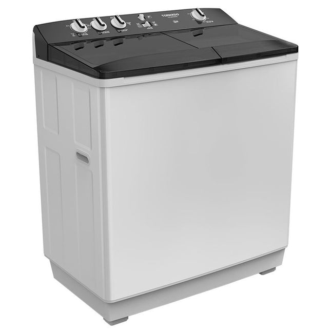 غسالة ملابس تورنيدو نصف اوتوماتيك تحميل علوي 7 كجم TVH-HM07T(SK) - أسود × فضي