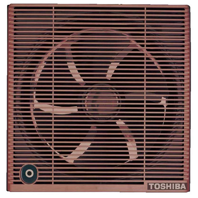 شفاط حمام توشيبا مع شبكة للحماية والخصوصية 20 سم (25 سم × 25 سم) VRH20S1N - بني