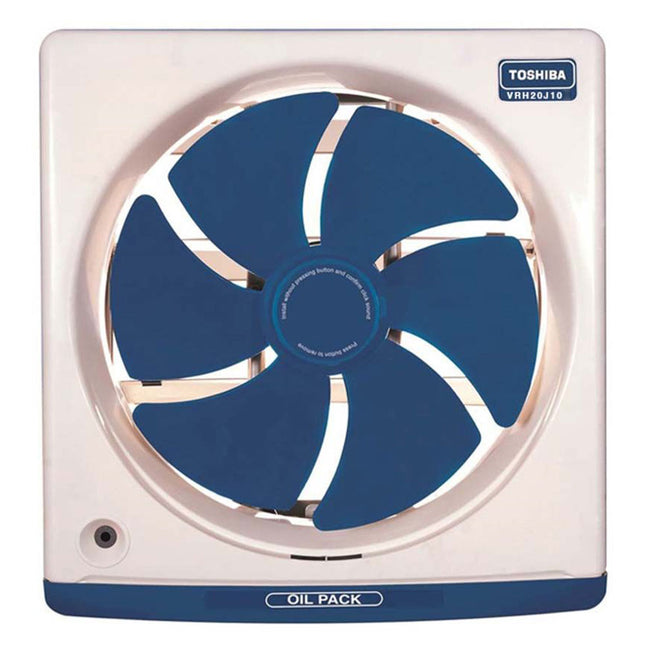 شفاط هواء مطبخ توشيبا مع درج لتجميع الزيوت 20 سم (25 سم × 25 سم) VRH20J10 - أزرق/كريمي
